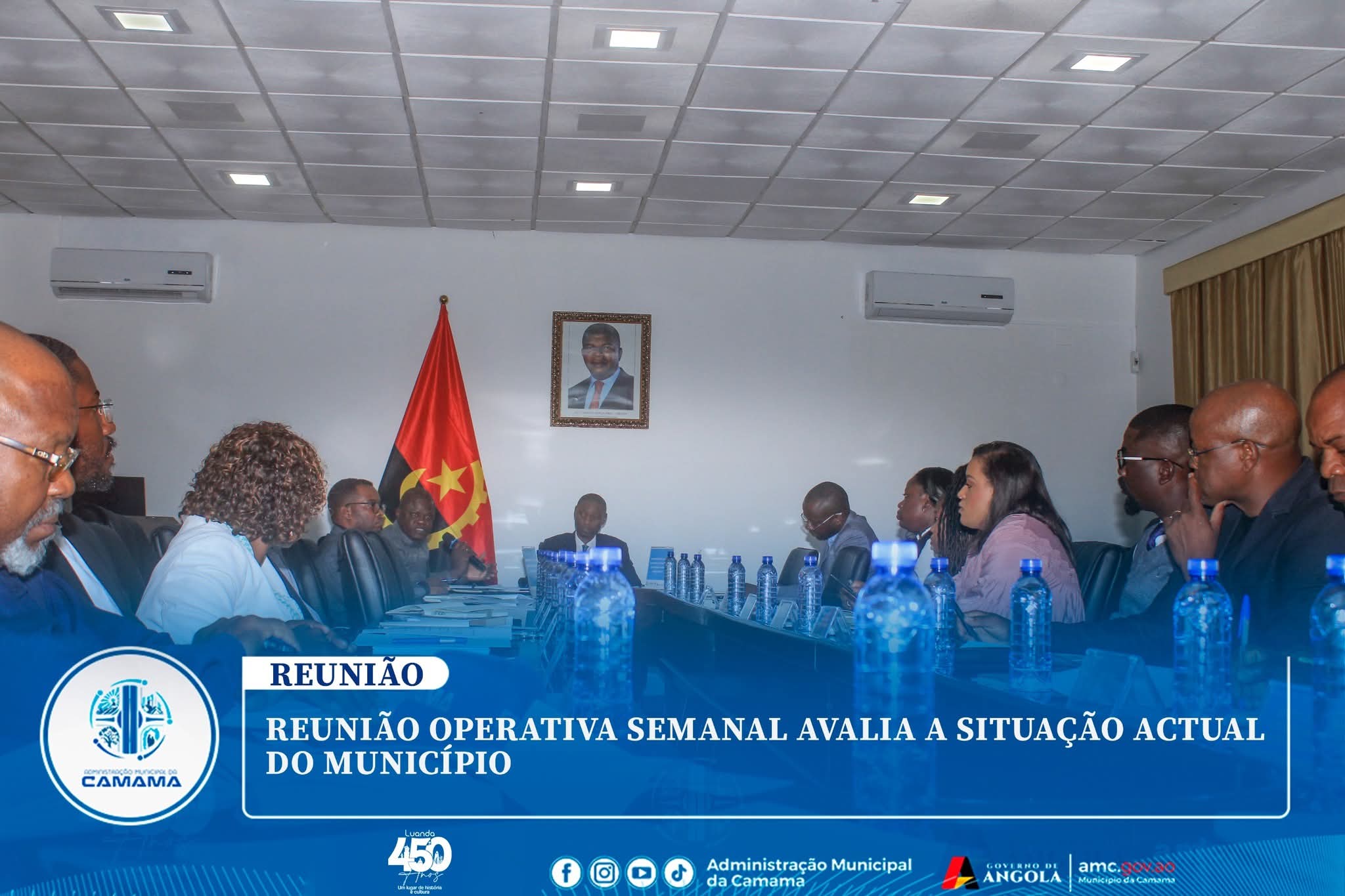 REUNIÃO OPERATIVA SEMANAL AVALIA A SITUAÇÃO ACTUAL DO MUNICÍPIO
