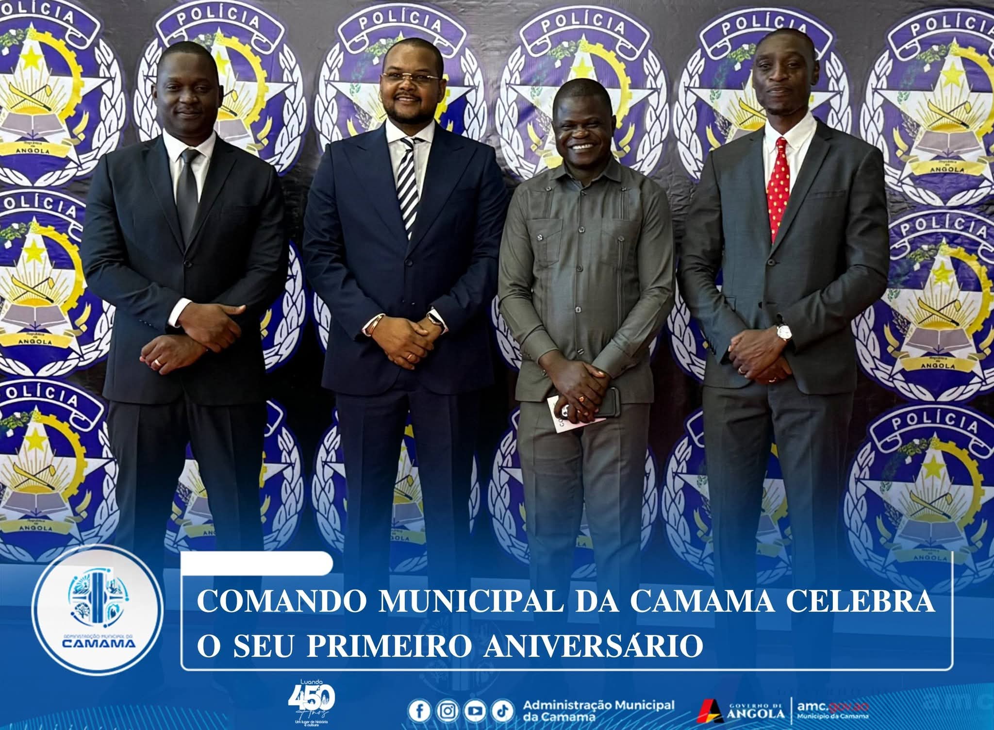 ‎COMANDO MUNICIPAL DA CAMAMA CELEBRA O SEU PRIMEIRO ANIVERSÁRIO