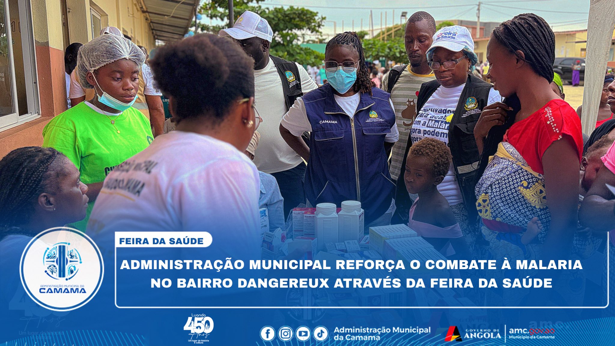 ADMINISTRAÇÃO MUNICIPAL REFORÇA O COMBATE À MALARIA NO BAIRRO DANGEREUX ATRAVÉS DA FEIRA DA SAÚDE